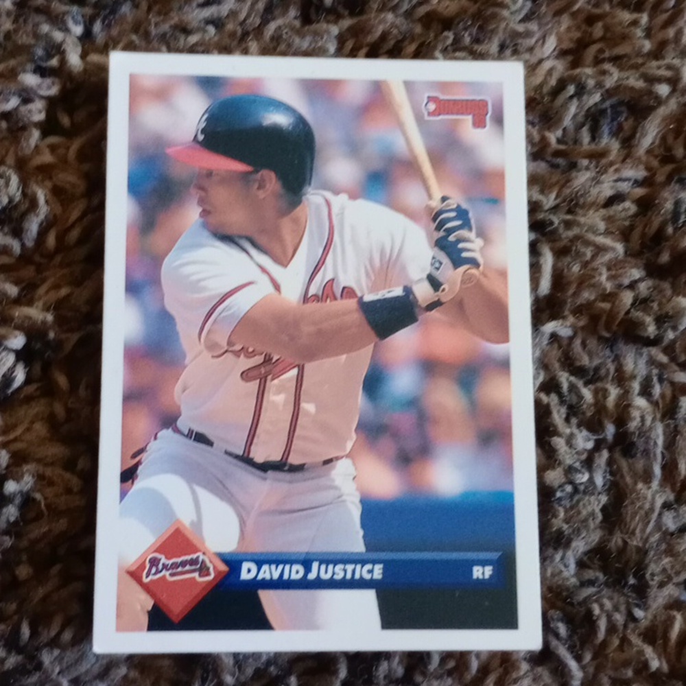 David Justice Baseball Card
